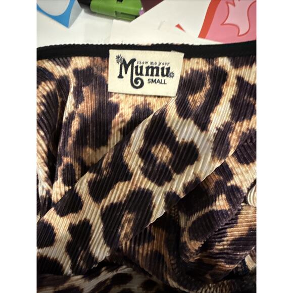 Show Me Your MuMu Leopard Print Donovan Cropped Top Small - Picture 5 of 5